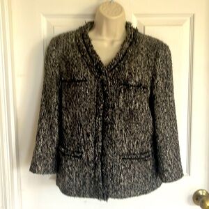 Talbots  brown tweed jacket